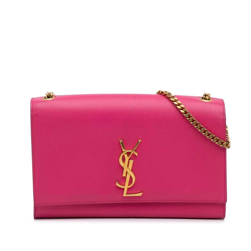 Auth Saint Laurent Small Kate Pink Calf #139165S10B - Picture 1 of 15